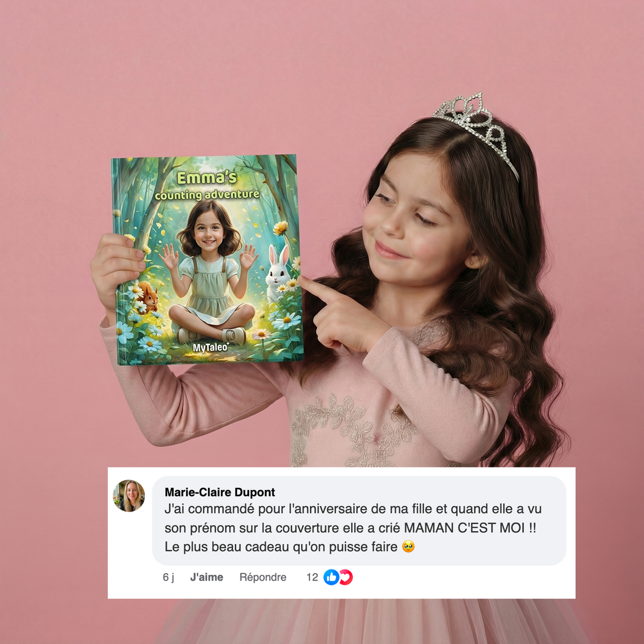 La fille et les animaux de la forêt