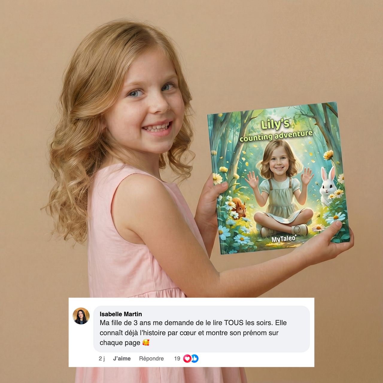 La fille et les animaux de la forêt