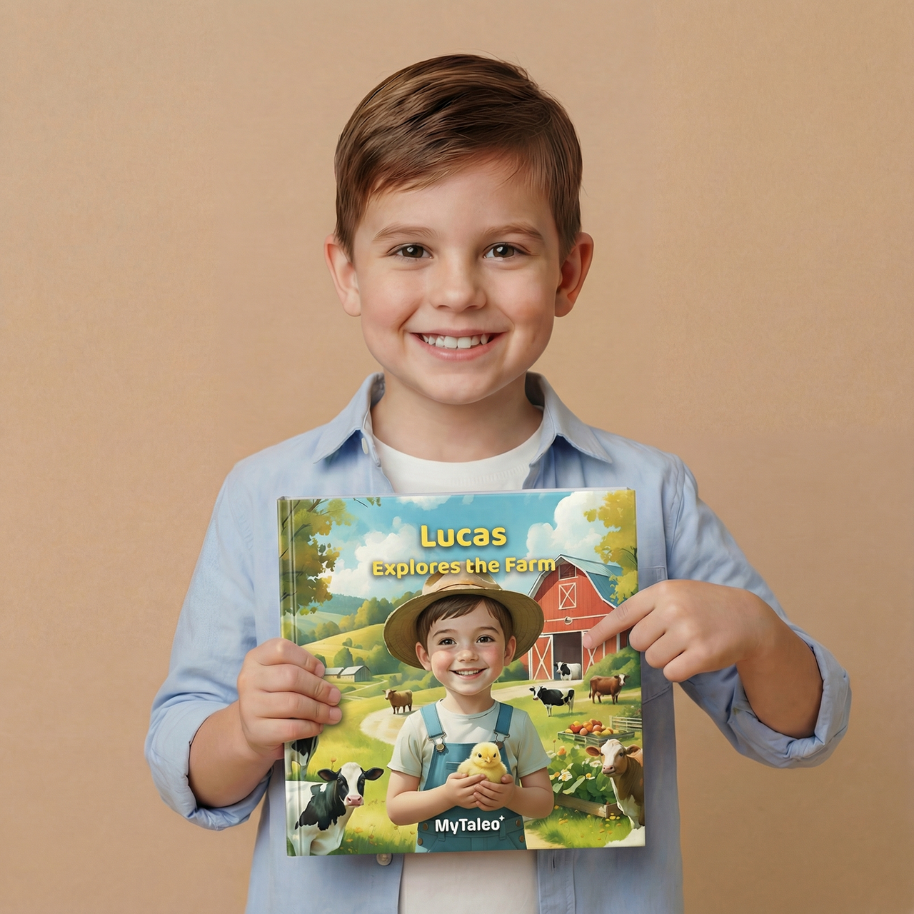 Boy Explores the Farm