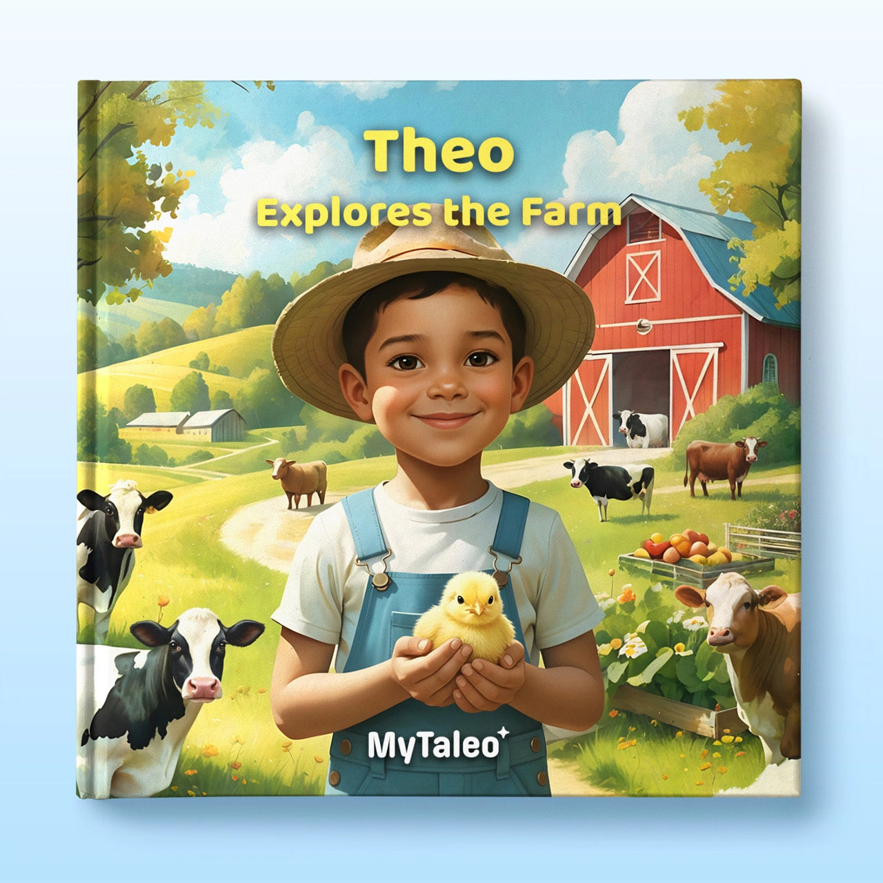 Boy Explores the Farm