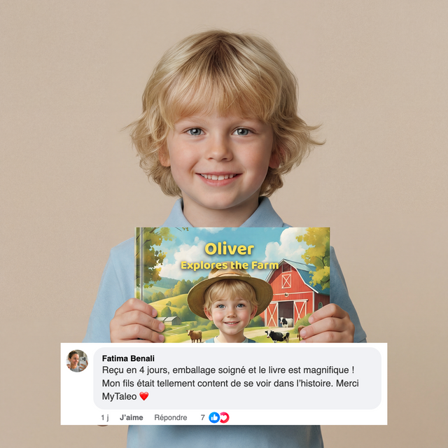 Le garçon explore la ferme