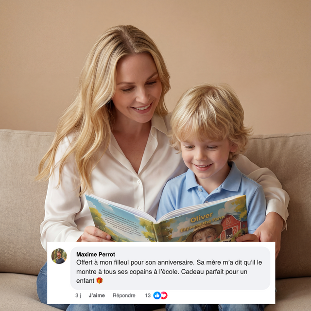 Le garçon explore la ferme