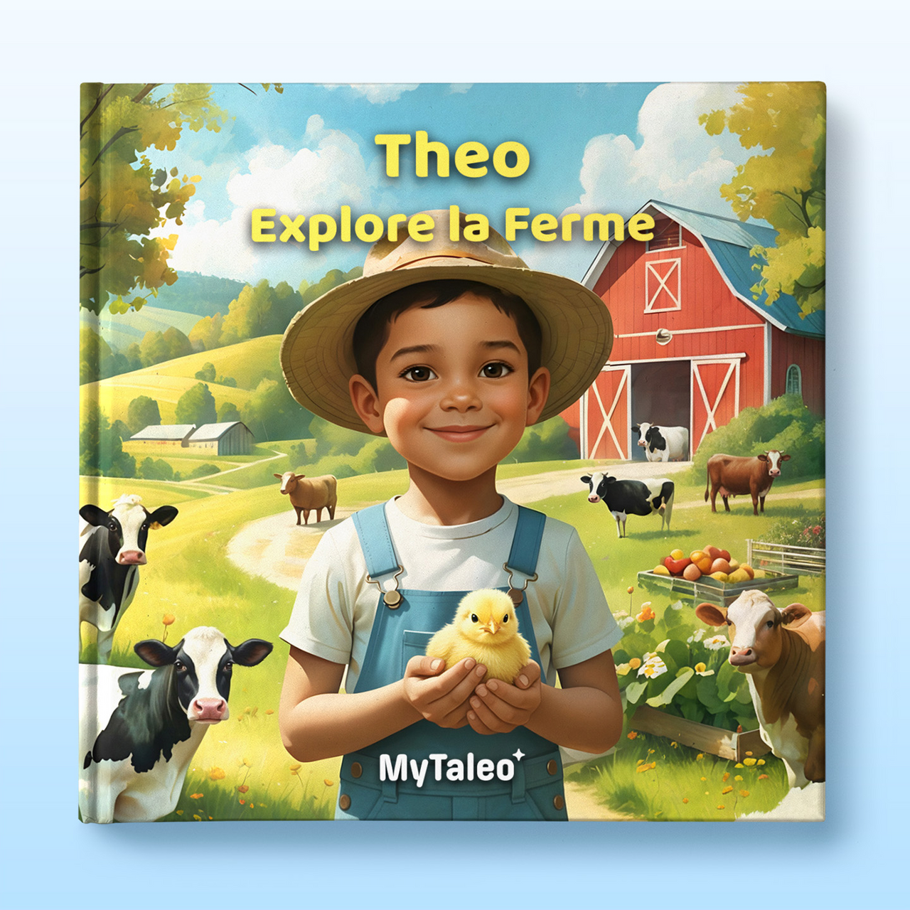 Le garçon explore la ferme