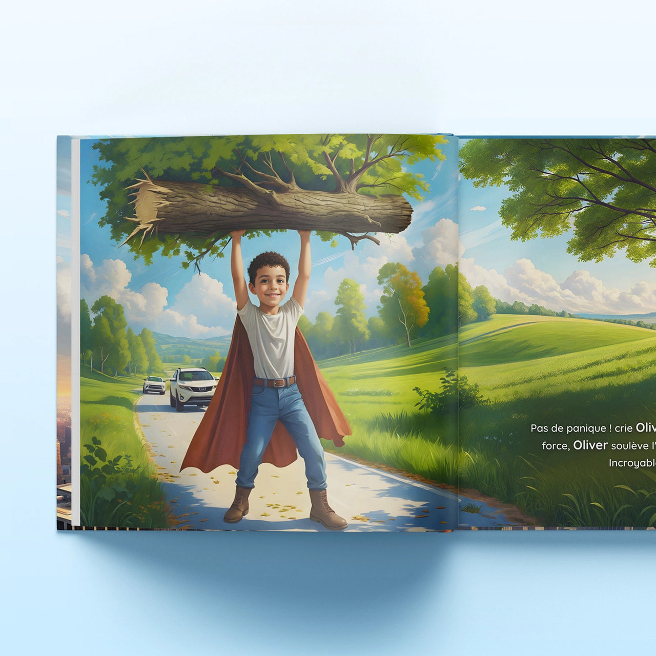 Le super-héros sauve la journée