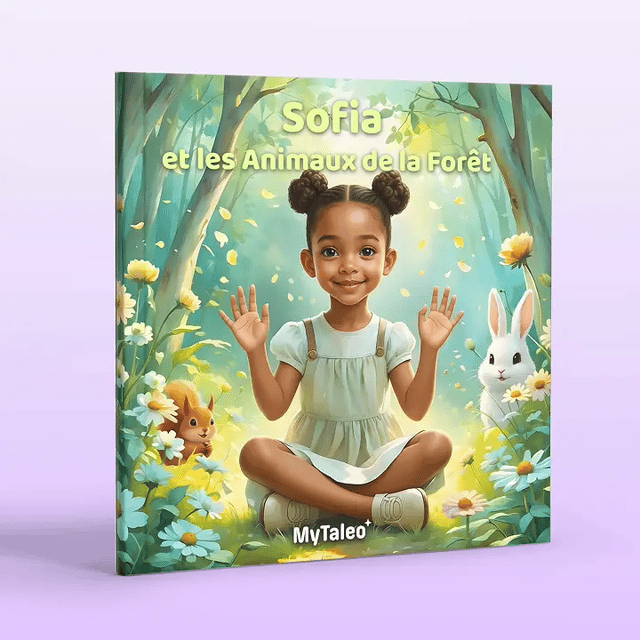 La fille et les animaux de la forêt